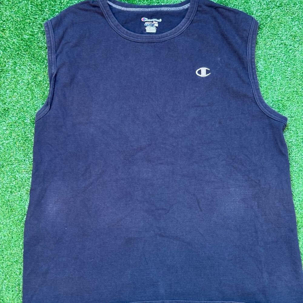 Champion Authentic Men’s Sleeveless Athletic Black Tank Top
